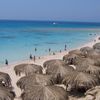 Egypt, Hurghada, Grand Giftun, Mahmya beach, parasols