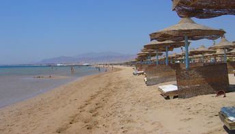 Egypt, Hurghada, Safaga beach, sand