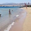 Egypt, Hurghada, Safaga beach, wet sand