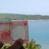 India, Andaman Isl, Port Blair, North Bay beach, banknote