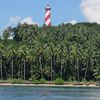 India, Andaman Isl, Port Blair, North Bay beach, lighthouse
