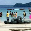 India, Andaman Islands, Havelock, Elephant beach, balloons