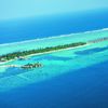Maldives, Four Seasons (Kuda Huraa) beach, aerial view
