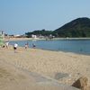 South Korea, Busan, Geojedo, Gujora beach, mountain