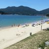 South Korea, Busan, Geojedo, Gujora beach, view from top