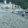 South Korea, Busan, Geojedo, Hakdong Mongdol beach, stones