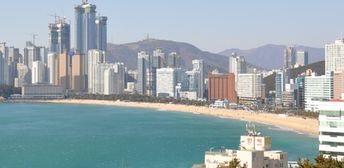 South Korea, Busan, Haeundae beach