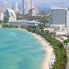 Thailand, Pattaya beach, aerial view