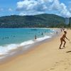 Thailand, Phuket, Karon beach, wet sand