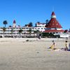 USA, California, beach of Hotel del Coronado