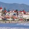 USA, California, Hotel del Coronado, beach