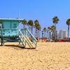 USA, California, Los Angeles, Venice beach, lifeguard station