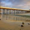 USA, California, Malibu Lagoon beach, pier