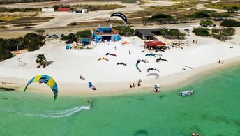 ABC islands, Aruba, Hadicurari beach, aerial view