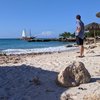 ABC islands, Aruba, Malmok beach, tiki huts