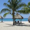 ABC islands, Curacao, Daaibooi beach, palms & huts