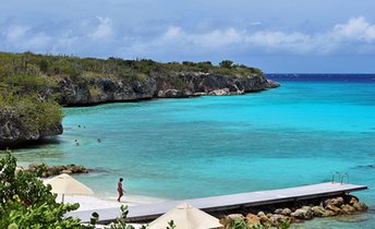 ABC islands, Curacao, Porto Marie beach