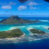 French Polynesia, Maupiti, Motu Paeao island, aerial view