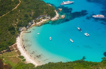 Greece, Antipaxos, Voutoumi beach