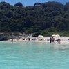 Greece, Antipaxos, Voutoumi beach, view from water to left