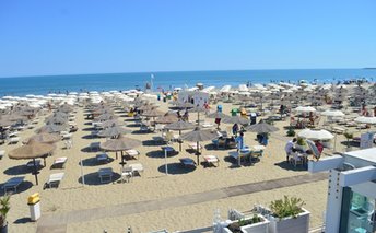 Italy, Apulia, Barletta beach