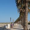 Italy, Apulia, Barletta beach, promenade