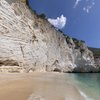 Italy, Apulia, Faraglioni beach, north, left