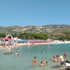 Italy, Apulia, Mattinata beach, breakwater lagoon