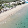 Italy, Apulia, Posticeddu beach, aerial view