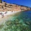 Italy, Apulia, Punta Rossa beach, clear water