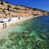 Italy, Apulia, Punta Rossa beach, clear water
