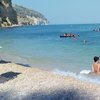 Italy, Apulia, Punta Rossa beach, pebble