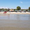 Italy, Apulia, Spiaggia degli Sciali beach, view from water