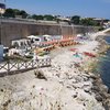 Italy, Apulia, Trani beach, wall