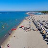 Italy, Molise, Lido Campomarino beach, aerial view