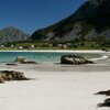 Norway, Lofotens, Ramberg beach, rocks