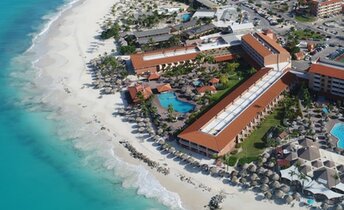 ABC islands, Aruba, Manchebo beach, aerial view