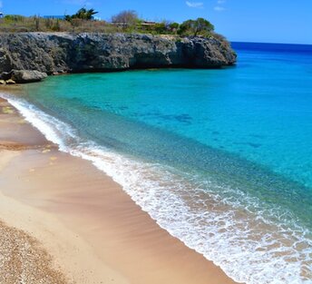 ABC islands, Curacao, Playa Jeremi beach, view from top