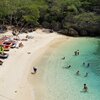 ABC islands, Curacao, Playa Lagun beach, clear water