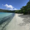 American Virgin Islands (USVI), St. John, Maho Bay beach, water edge