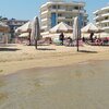 Italy, Abruzzo, Francavilla Al Mare beach, view from water