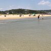 Italy, Abruzzo, Marina di Vasto beach, view from water