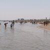 Italy, Abruzzo, San Salvo Marina beach, view from west