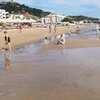 Italy, Abruzzo, Silvi Marina beach, wet sand