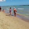 Italy, Marche, Cupra Marittima beach, water edge