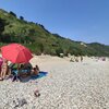 Italy, Marche, Mezzavalle beach, view to north