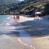 Italy, Marche, Mezzavalle beach, water edge