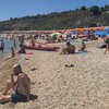 Italy, Marche, Numana beach, south