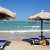 Italy, Marche, Porto d'Ascoli beach, sunbeds