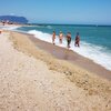 Italy, Marche, Porto Recanati beach, water edge